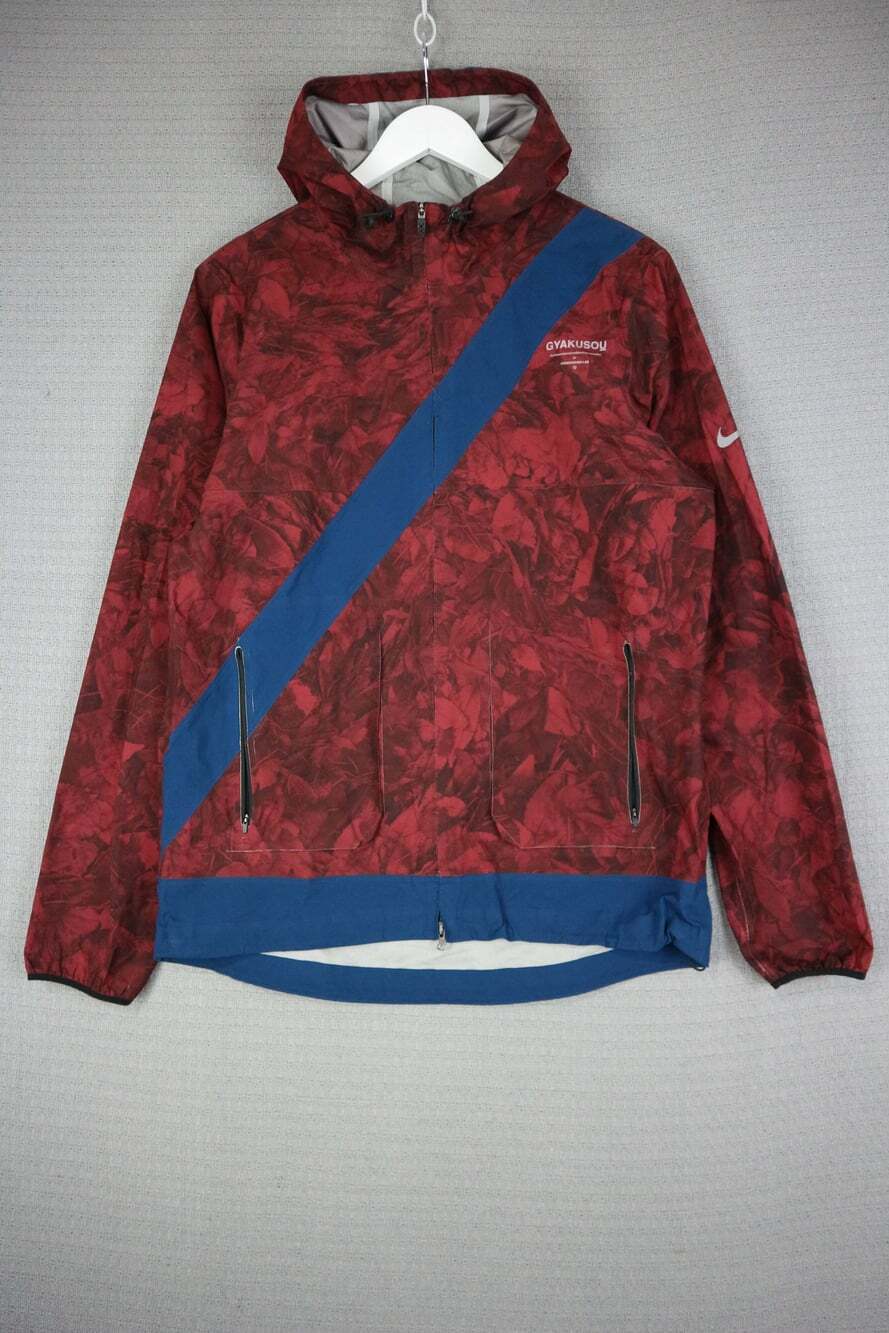 Undercover Nike Gyakusou Running Jacket Red Blue Camo Hooded Size M